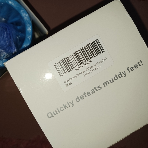 Dog Paw Cleaner - Portable Pet Paw Washer Cup, Silicone Scrabber, Blue, Large - Picture 10 of 11